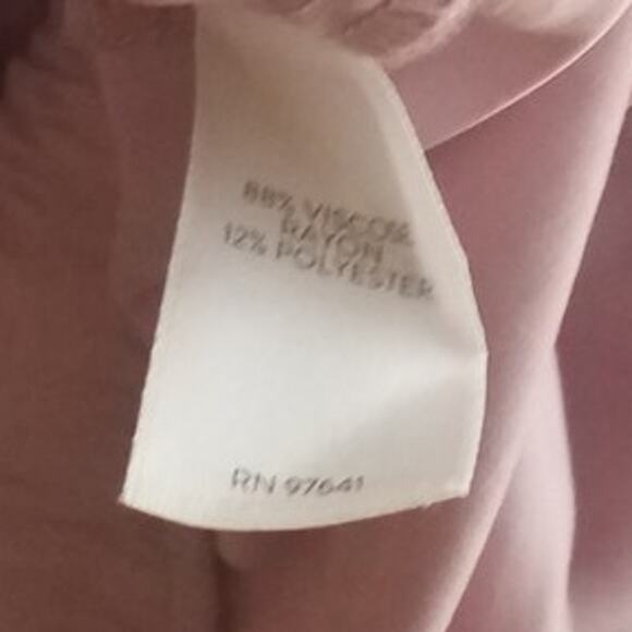 J Jill Pink Wide Leg Cropped Pants Size 18 Elastic Waist Tie Belt - Picture 4 of 4